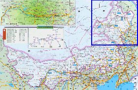 carte de Mongolie-Interieure en langue chinoise