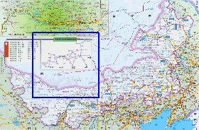 carte de Mongolie-Interieure en langue chinoise