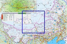 carte de Mongolie-Interieure en langue chinoise