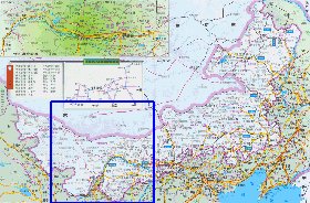 carte de Mongolie-Interieure en langue chinoise