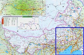 carte de Mongolie-Interieure en langue chinoise