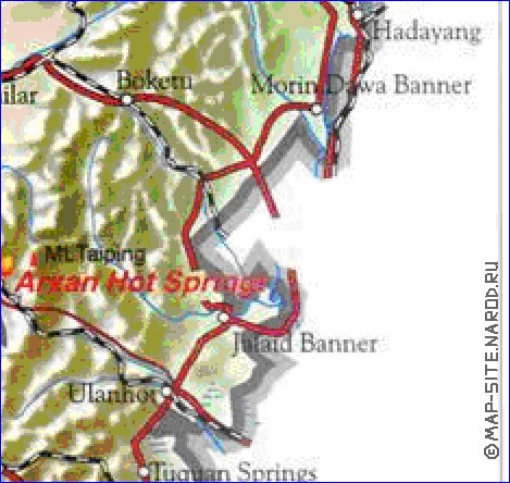 carte de Mongolie-Interieure