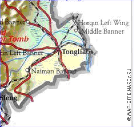 carte de Mongolie-Interieure