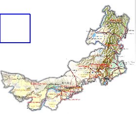 mapa de Mongolia Interior