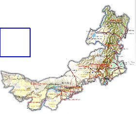 mapa de Mongolia Interior