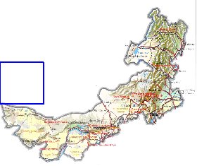 mapa de Mongolia Interior