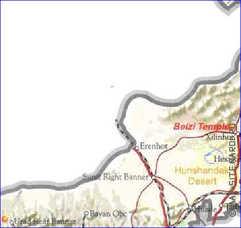 mapa de Mongolia Interior