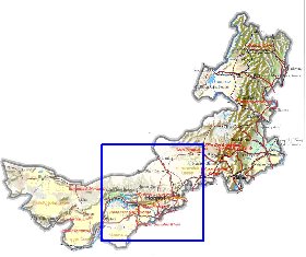 mapa de Mongolia Interior