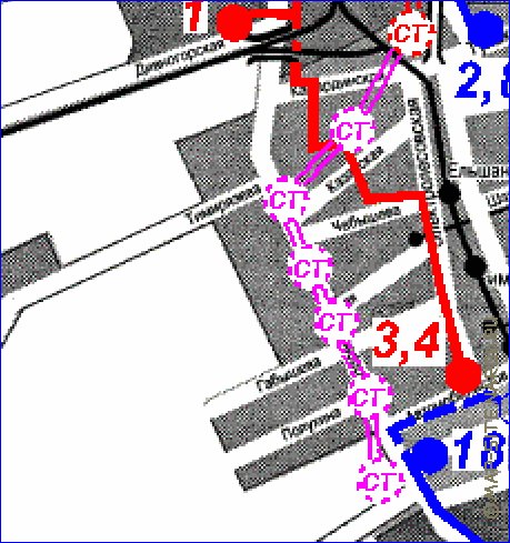 Transporte mapa de Volgogrado