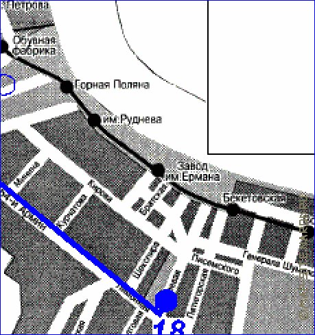 Transporte mapa de Volgogrado