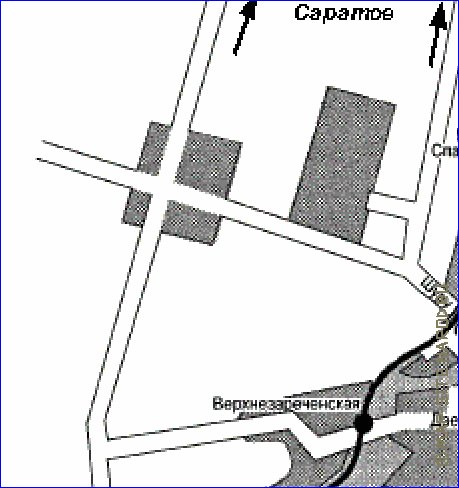 Transporte mapa de Volgogrado