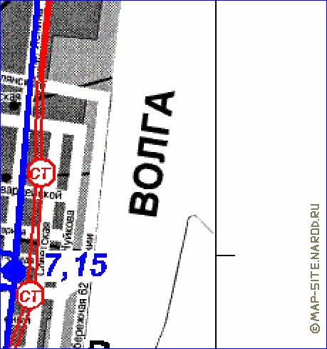 Transport carte de Volgograd