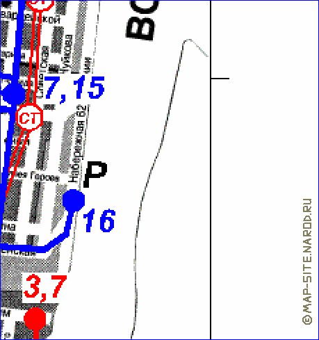 Transporte mapa de Volgogrado