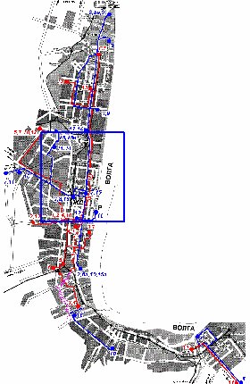 Transporte mapa de Volgogrado