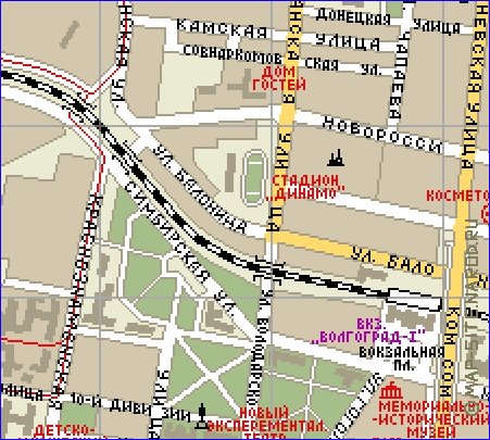 mapa de Volgogrado