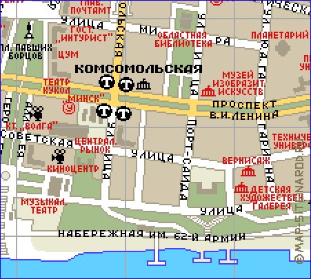 mapa de Volgogrado