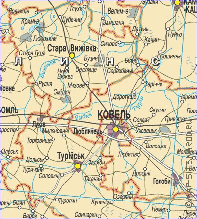 mapa de Volyn