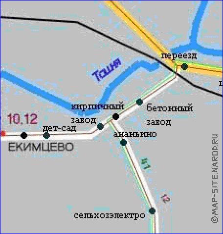 Transport carte de Vologda