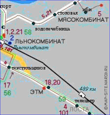 Transport carte de Vologda