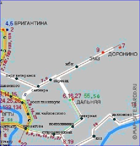 Transport carte de Vologda