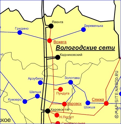 Карта харовска вологодской области с улицами и номерами домов