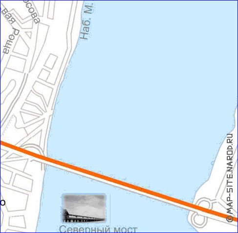 Transporte mapa de Voronej