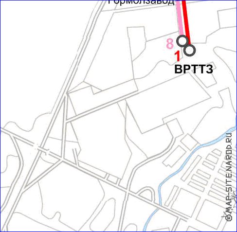 Transporte mapa de Voronej