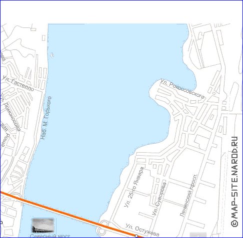 Transporte mapa de Voronej