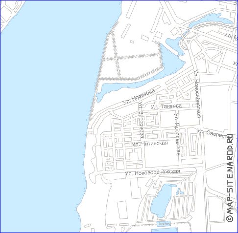 Transport carte de Voronej