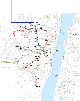 Transporte mapa de Voronej