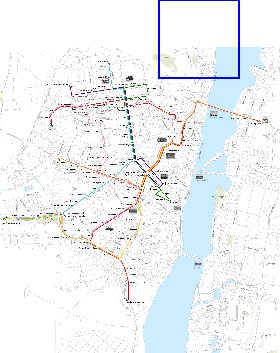 Transporte mapa de Voronej