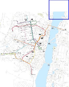 Transporte mapa de Voronej