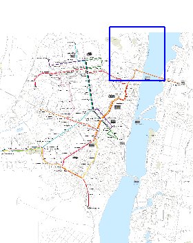 Transport carte de Voronej