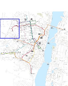 Transport carte de Voronej