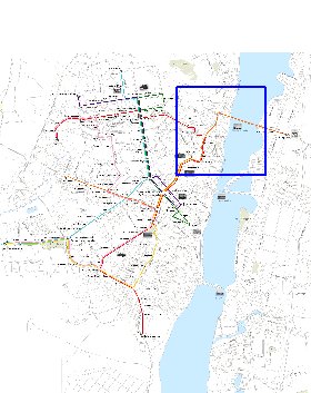 Transport carte de Voronej