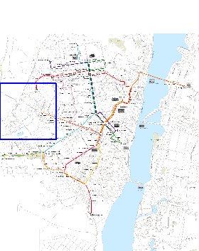 Transporte mapa de Voronej