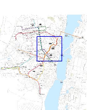 Transport carte de Voronej