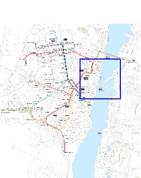 Transporte mapa de Voronej