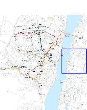 Transporte mapa de Voronej