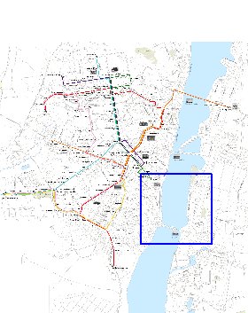 Transporte mapa de Voronej