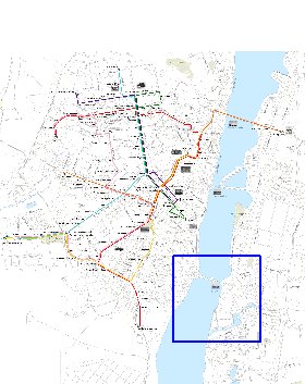 Transporte mapa de Voronej