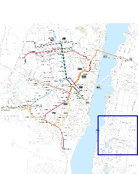 Transporte mapa de Voronej