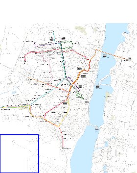 Transporte mapa de Voronej