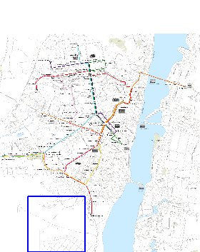 Transporte mapa de Voronej