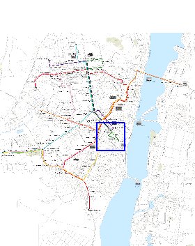 Transport carte de Voronej