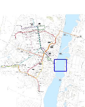 Transporte mapa de Voronej