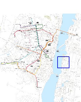 Transporte mapa de Voronej