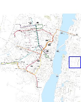 Transporte mapa de Voronej