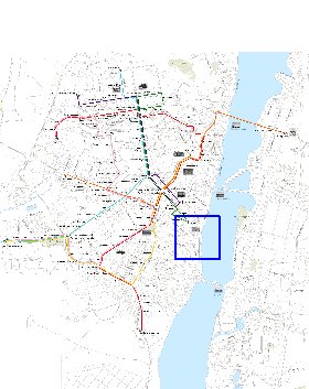 Transporte mapa de Voronej