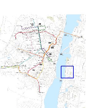 Transporte mapa de Voronej